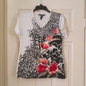 Karen Scott Floral Shirt